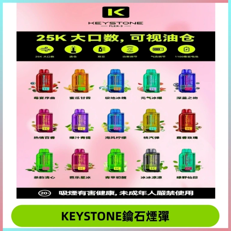 KEYSTONE FLEX-3 鑰石大容量25000口專彈專機套裝
