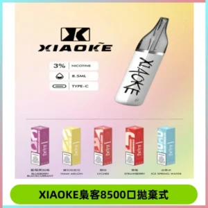 梟客XIAOKE8500口拋棄式一次性電子煙 口紅款高顏值設計